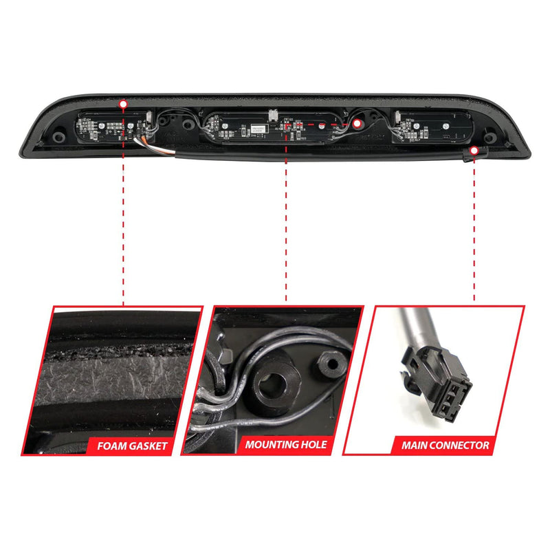 Black Anzo LED 3rd Brake Light