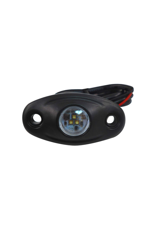 T-H Marine Oval LED Boat Light Kit -Blk. - Amber LED -2pk.