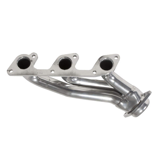 1-5/8" BBK Shorty Tuned Length Performance Exhaust Headers for Ford Mustang 4.0L, V6 - Polished Silver Ceramic Finish