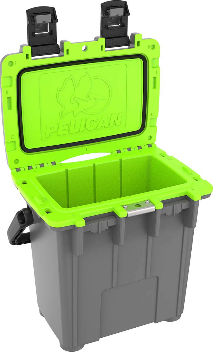 20 Quart Pelican Elite Cooler (Dark Grey/Green)