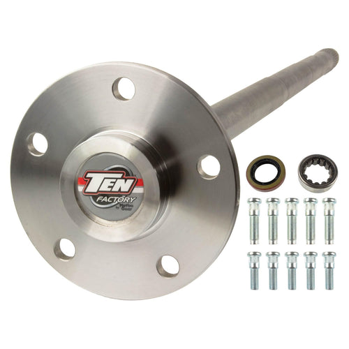MG29111 TEN Factory Bolt Pattern Spline Drive Axle Shaft Assembly for Chrysler 9.25 Rear, 31-Spline, 34" Length, 5x5 Fits Dodge Ram 1500, Chrysler 9.25" Differential, Includes Bearings, Seals & Studs