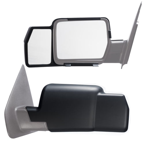 K SOURCE 81800 Snap & Zap Custom Fit Towing Mirror for 2004-2008 F150, Mark LT, Patented