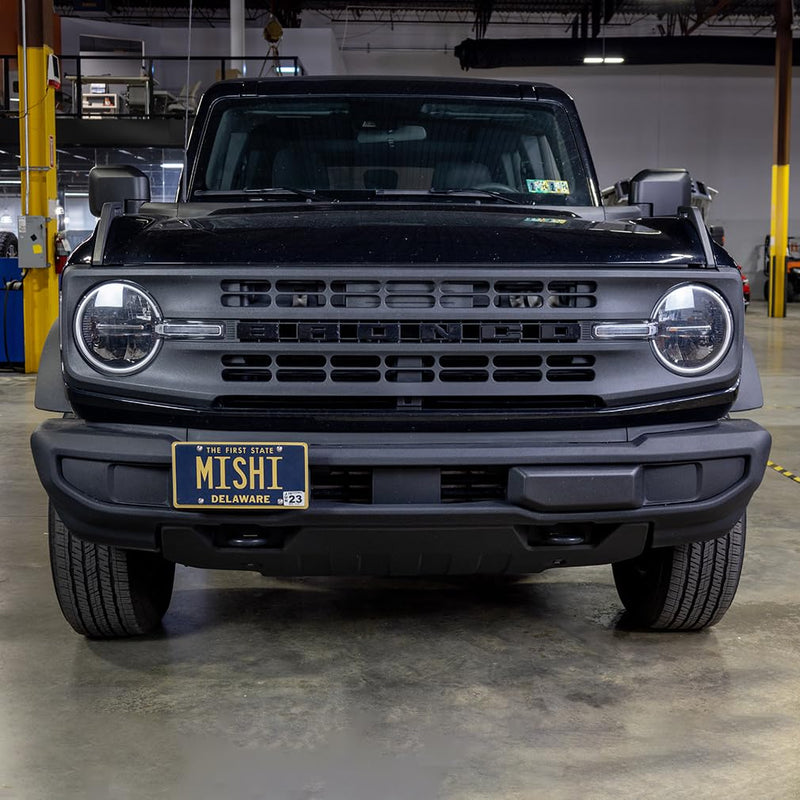 Mishimoto Relocation Kit License Plate, Fits Ford Bronco 2021+, Plastic Bumper