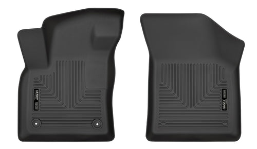Weatherbeater Husky Liners Floor Mats | Fits 2018-2025 Volkswagen Atlas; 2020-2025 Volkswagen Atlas Cross Sport | Front Row, 2-pc Black - 15221