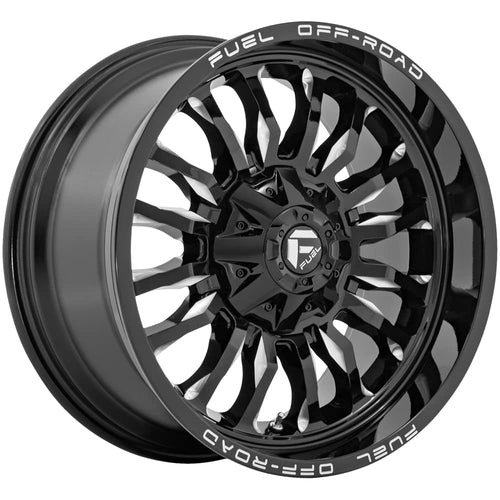 FUEL OFF-ROAD 20X9 ARC 8X170 5.04 1mm GLOSS BLACK MILLED - D79520901750