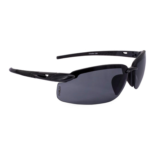 Safety Glasses Crossfire 2961, Smoke Lens/Pearl Black Frame, One Size