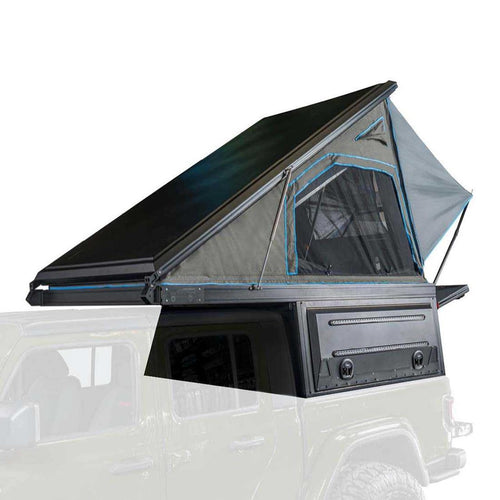 MagPak - Overland Vehicle Systems Camper W/Tent, Lights, Rear Molle Panel, Side Tie Downs, Front & Rear Windows