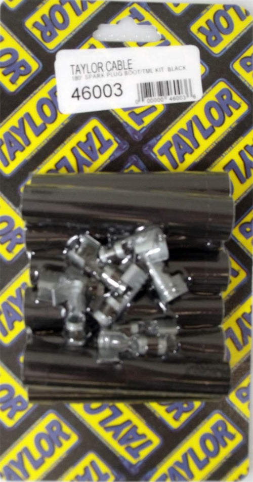 Spark Plug Boot/Terminal Kit Taylor Cable black 180 deg 46003