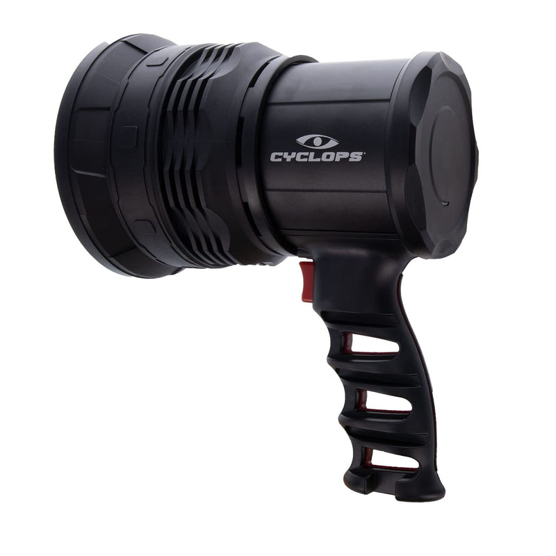 Rechargeable Cyclops Handheld Four-Mode Adjustable Beam Focus 850 Lumens Spotlight with AC/DC Recharger/DC Car Plug