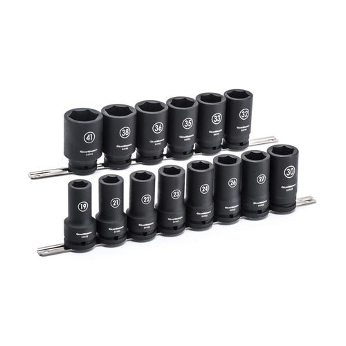 14 Pc. GEARWRENCH 3/4" Drive 6 Point Deep Impact Metric Socket Set - 84972