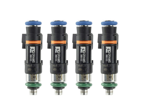 Nissan Silvia S13, S14, S15 SR20 Grams Performance Top Feed Only 14mm 550cc Injector Kit G2-0550-0706