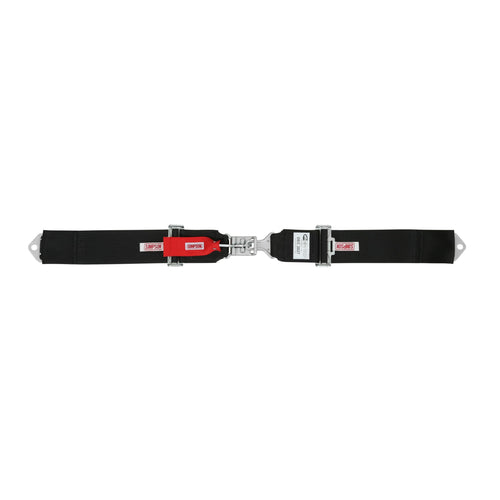 Lap Belt Simpson Racing 29024BK - SFI 16.1 - Latch & Link - 55 inch - Pull Down - Bolt-In - Black
