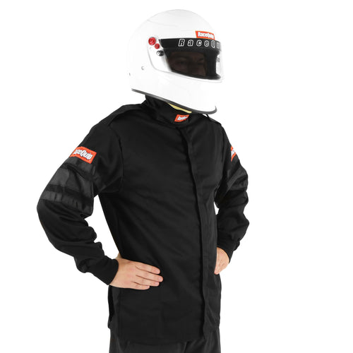 111004RQP RaceQuip® Driving Jacket 110 Series - SFI 3.2A/1 - Black - Medium-Tall