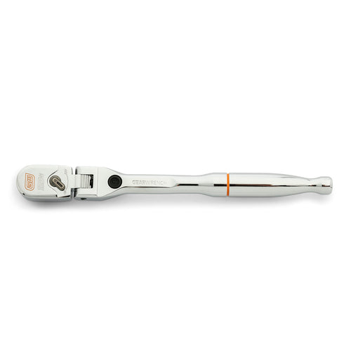 120XP GEARWRENCH 1/4" Drive Locking Flex Head Ratchet with Full Polish Grip - 81054