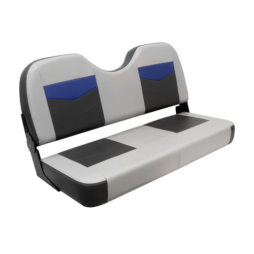 Pro Angler Wise 3342-1880 Tour Series Bass Boat 42" Fold Down Bench Seat, Marble/Blueberry/Charcoal
