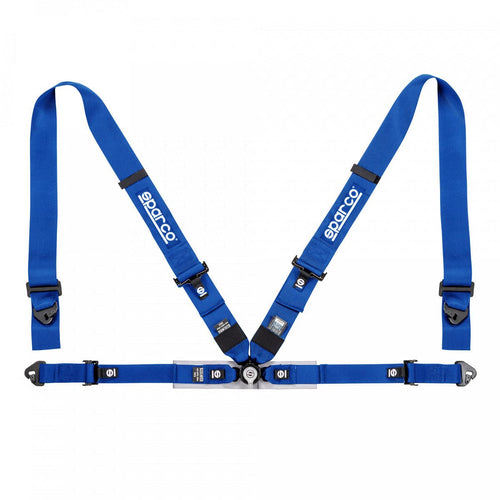 FIA Sparco 4-Point Harness Set 04716M1AZ (Color: Blue)
