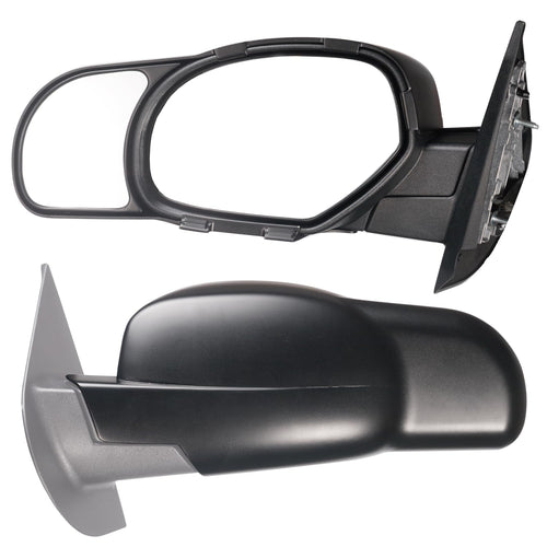 K SOURCE 80900 Snap & Zap Custom Fit Towing Mirror for 2007-2014 Escalade, Silverado 2500, 3500, Suburban, Tahoe, Sierra 2500, 3500, Yukon, 2007-2013 Avalanche, Silverado 1500, Sierra 1500, 2009-2013 Sierra/ Silverado Hybrid, Patented