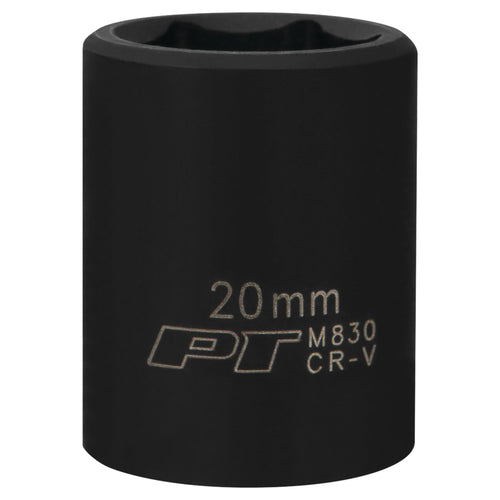 M830 Performance Tool 1/2 Drive 6-Point Impact Socket, 20mm