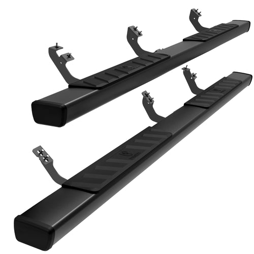 4" Tyger Auto Riser Running Boards Compatible with 2024-2026 Toyota Tacoma (Fits Hybrid) | Double Cab | TG-RS2T40308 | Side Step Rails Nerf Bars