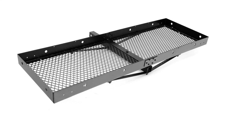 Lund 601010 20" X 60" Universal Hitch Mounted Steel Cargo Carrier for 2" Receiver, Black