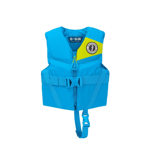 Child Foam Life Jacket - MUSTANG SURVIVAL - Azure Blue, Child (33 lbs - 55 lbs)