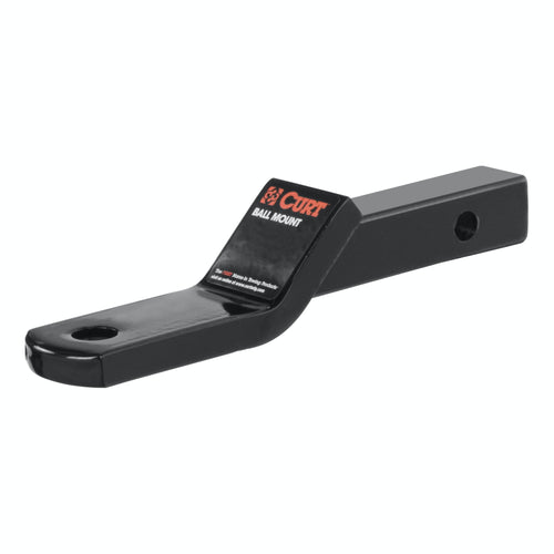 CURT Class 2 Trailer Hitch Ball Mount, 1-1/4-Inch Receiver Fits, 3,500 lbs, 3/4-Inch Hole, 1-Inch Drop, 3/8-Inch Rise