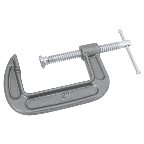 W206C Performance Tool Ductile Iron C-Clamp with Tough Enamel Finish for Superior Corrosion Resistance - Ideal for Home, Shop, Auto and Office Jobs