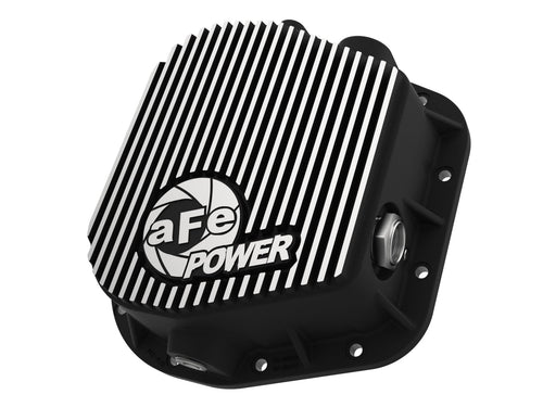 aFe POWER Rear Differential Cover Pro Series Black w/Machined Fins - #46-70152 - Ford F-150 97-23 (9.75-12)