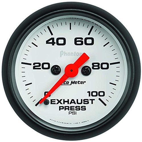 Auto Meter Phantom (5794) 2-1/16" 0-100 PSI Full Sweep Electric Exhaust Pressure Gauge