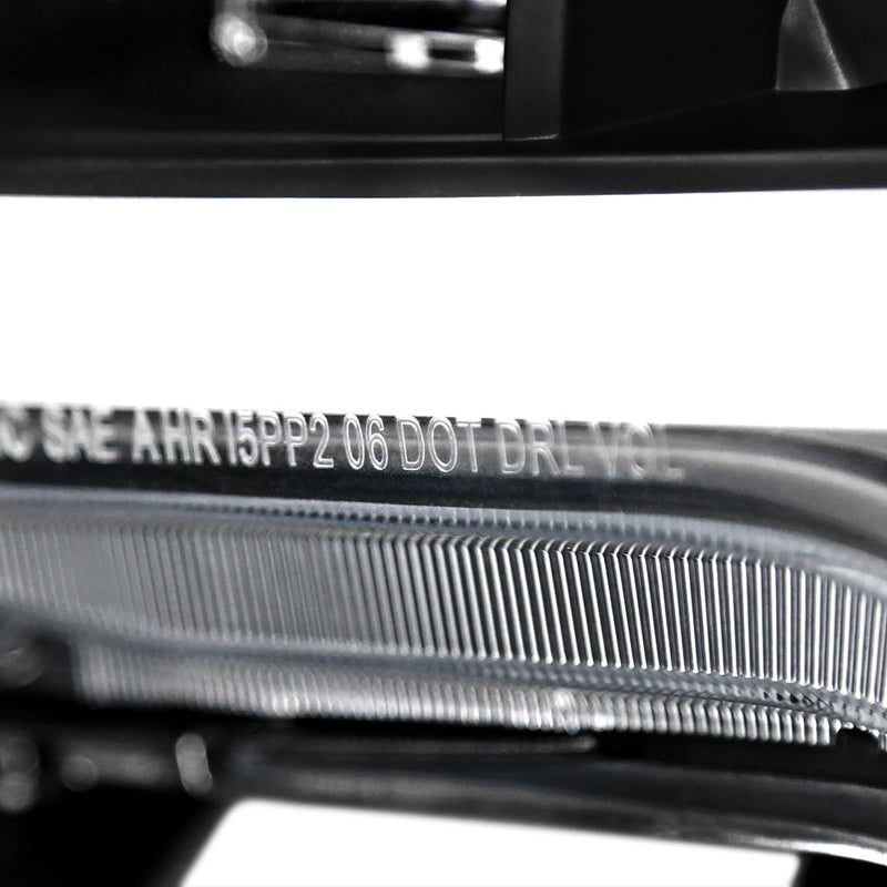 Black Projector Headlights w/LED Tube SPEC-D TUNING Compatible with 2005-2011 Toyota Tacoma, Left + Right Pair Headlamps Assembly