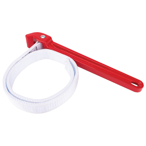 12-Inch Performance Tool W2150 Aluminum Strap Wrench with Double Thick Nylon Strap for Tightening or Loosening Pipes and Fittings up to 9-Inches