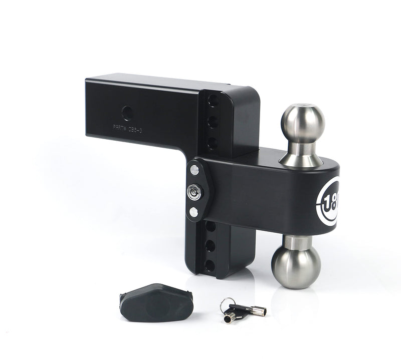 Drop Hitch Receiver Weigh Safe LTB6-3-CER-BLA: 3 Inches Adjustable