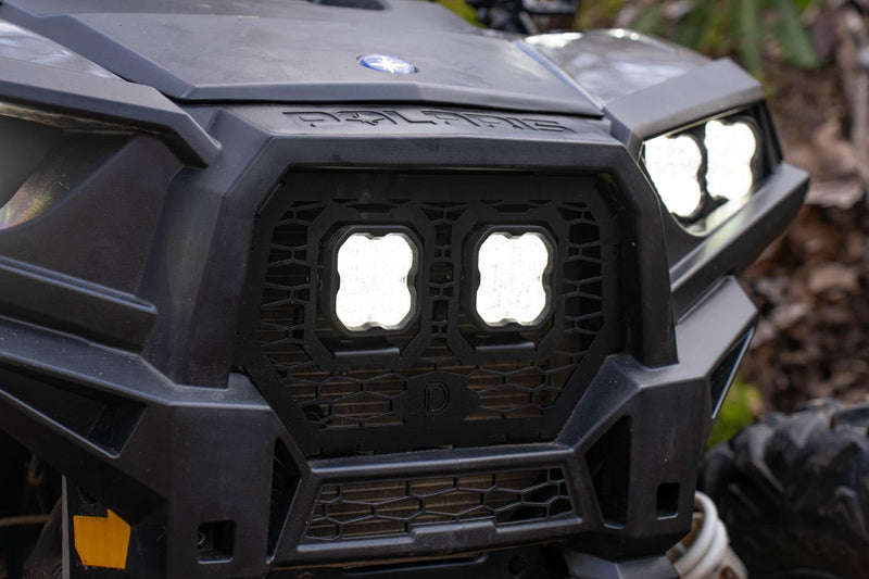 Stage Series Diode Dynamics LED Grille Kit compatible with Polaris RZR XP 2014-2023, Yellow Combo Pro