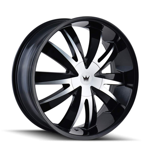 EDGE MAZZI 337 GLOSS BLACK MACHINED 18X7.5 5-100/5-114.3 40MM 72.62MM (1) Wheel