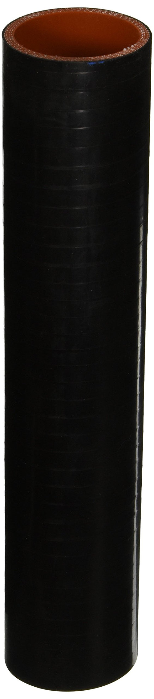 HPS HTST-200-BLK High Temperature Silicone 4-ply Reinforced Tube Coupler Hose, 75 PSI Maximum Pressure, 12" Length, 2" ID, Black