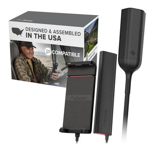 Drive Sleek OTR weBoost - Model 470235 - Portable Signal Booster for Semi-Trucks - 5G & 4G LTE Cell Service Booster - Works with All US Carriers - FCC-Approved