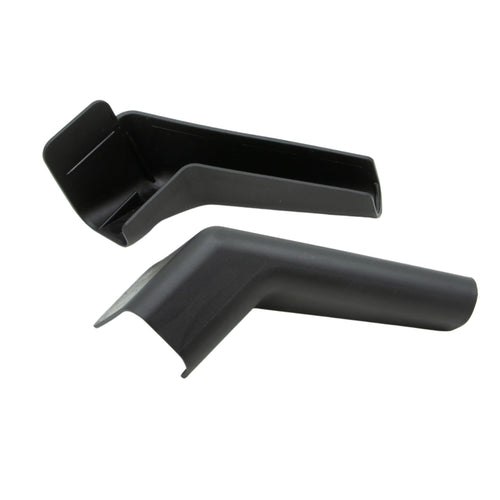 Flexible JR Products Extended Rain Gutter 655-FLEX-BK-A - Black