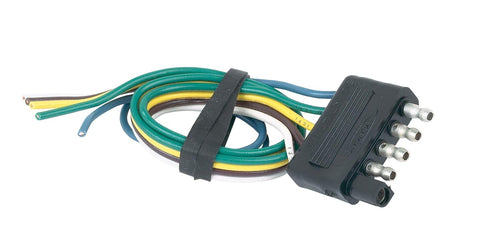 5-Wire Flat Trailer End Connector Hopkins Towing Solution 47915B 18 in. 5-Wire Flat Trailer End Connector