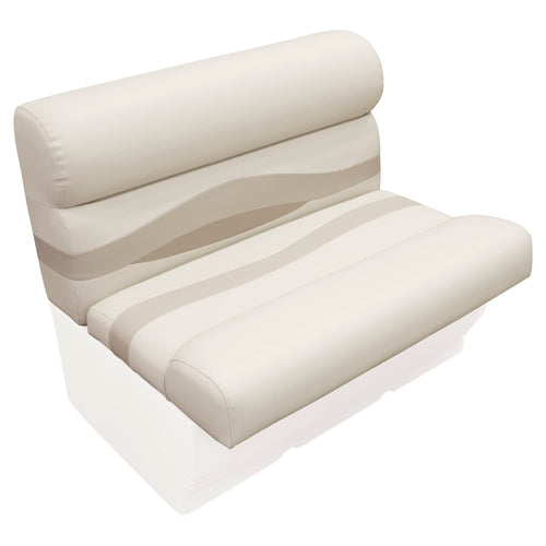 Wise Premier Series BM1144-1066 Pontoon 36" Bench Seat Cushion Set, Stone/Mocha Java/Khaki