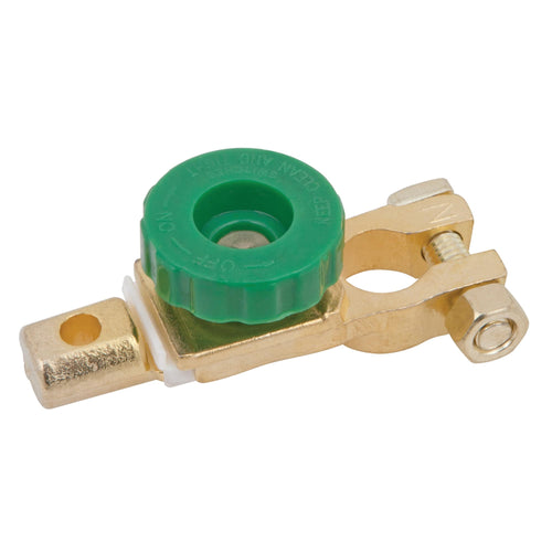 W1684 Performance Tool - Top Post Battery Quick Connect/Disconnect Terminal with Brass-Plated Alloy and Compatible with 12V/24V Vehicle Systems