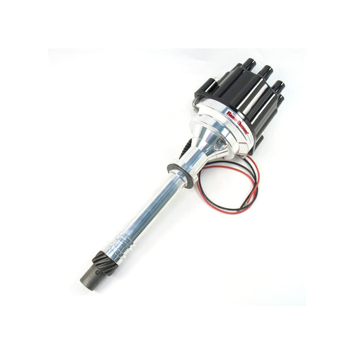Pertronix Flame-Thrower D200800 Black Cap Plug and Play Marine Billet Electronic Distributor with Ignitor II Technology for Chevrolet Small Block/Big Block