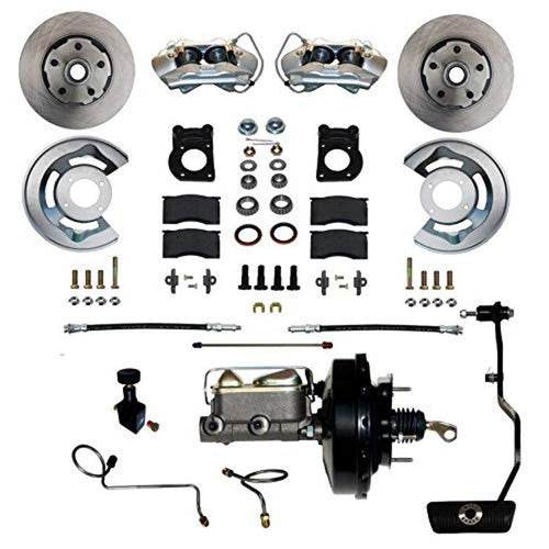 Power Disc Brake Conversion LEED BRAKES 67-69 Ford With Automatic Transmission - 4Piston