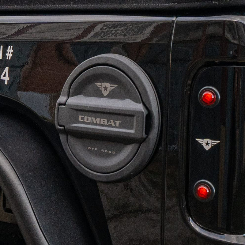 Fuel Containment Door Combat Off Road - Gas Cap Door compatible with Jeep Wrangler JL/JLU