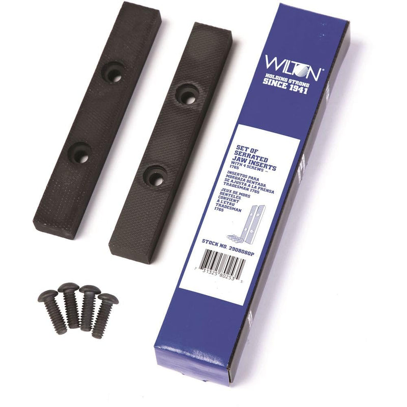 Jet Tools - Serrated Jaw Inserts Set w/ 4 Screws, 1765, Boxed (2908080P)