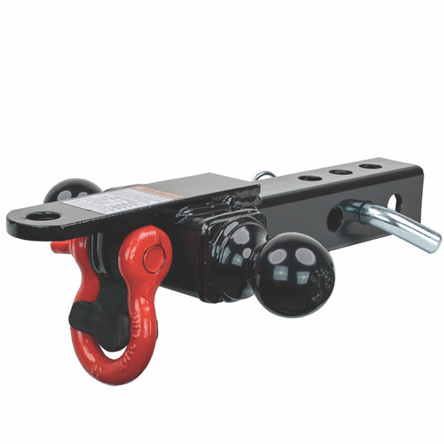 Tek ATV/UTV Elite 4-Way Hitch 1/7/8", 2" Ball mounts | Pin Pull | Towing Shackle