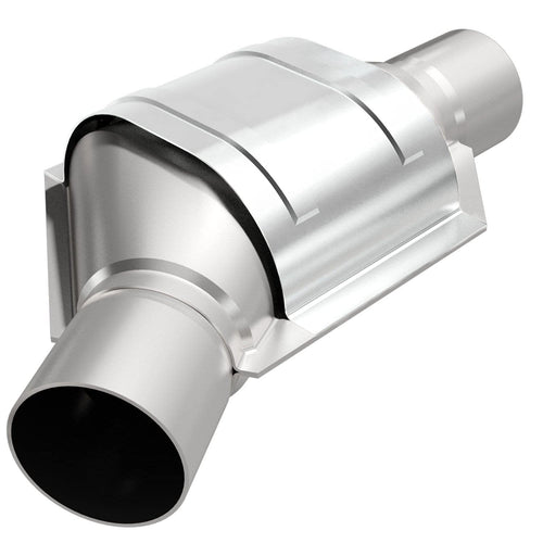 MagnaFlow Universal Exhaust Products Catalytic Converter HM Grade Federal/EPA Compliant 99175HM - Stainless Steel 2.25in Inlet/Outlet Diameter, 11.5in Overall Length, No O2 Sensor - HM Replacement