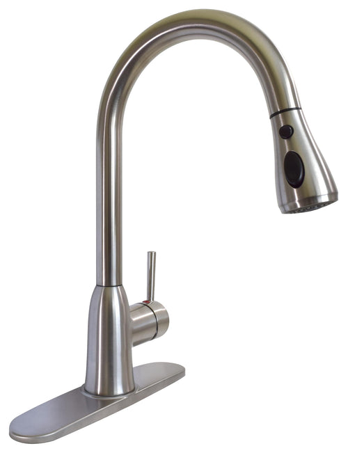Phoenix Premium Slimline PF231466 Single Handle with Power Boost Pull Down Kitchen Faucet - Brushed Nickel
