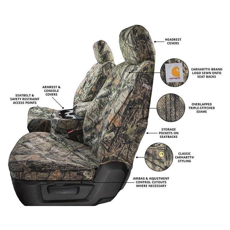 Camo Carhartt SeatSaver Custom Second Row Seat Covers - Mossy Oak