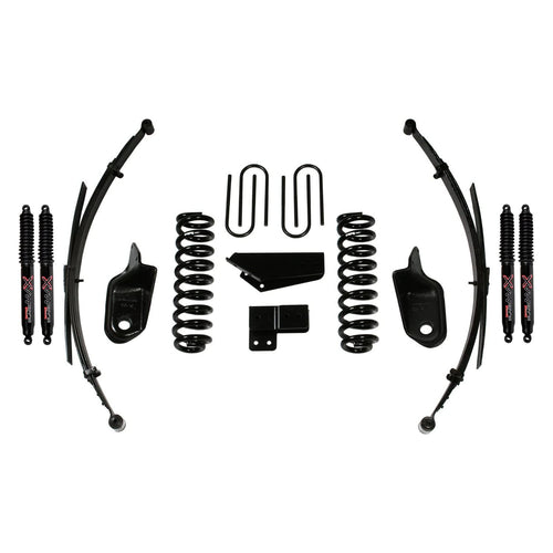 Skyjacker Suspension Lift Kit 186BKS-B w/Shock Black MAX Shocks Incl. Front/Rear Springs Brackets Rear U Bolt Kit 6 in. Lift