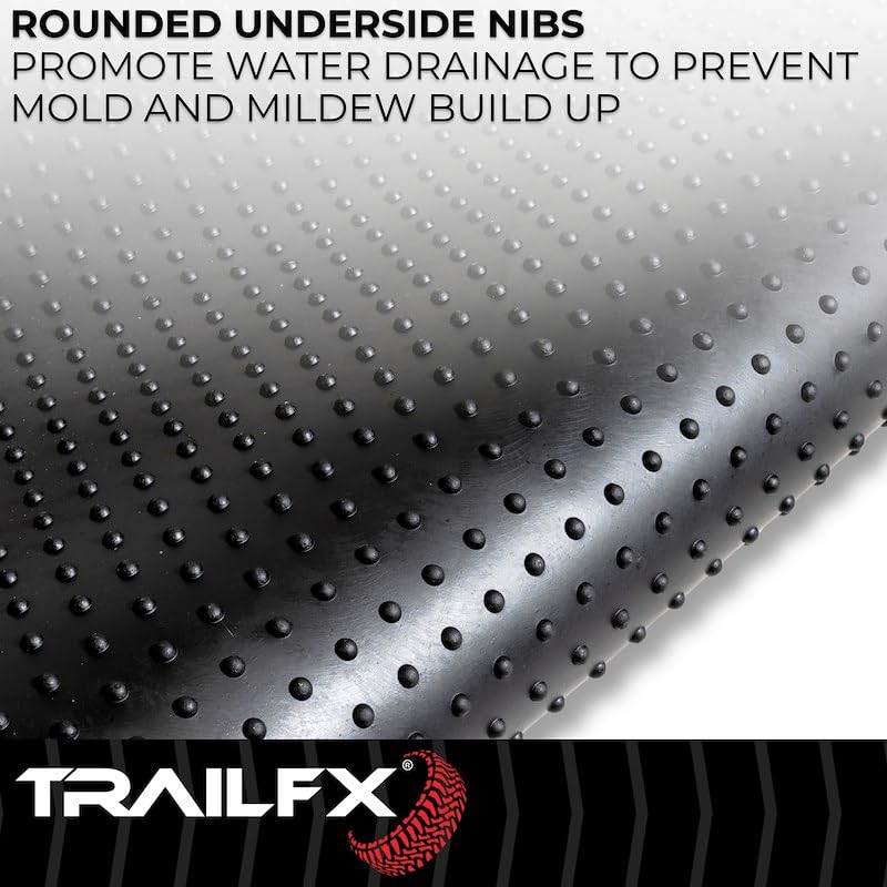 TrailFX Bed Liner Fits 2022-2026 Ford Maverick Black Textured Pebble Rubber Surface No Raised Edges Heavy-Duty Durable Rubber Material Drop in Mat